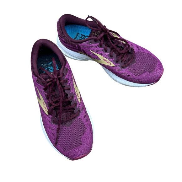 Brooks Launch 6 Purple Breathable Lightweight Running Shoes Size 7.5 - Picture 5 of 9